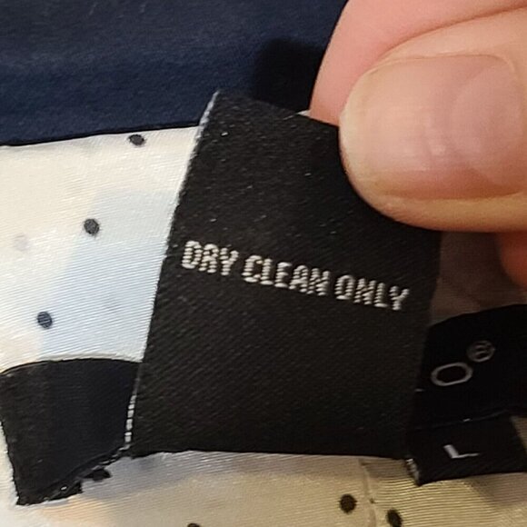 Sandro Sportswear 3/4 Sleeve Cinch Waist Cowl Neckline Cropped Jacket Navy Large - Picture 7 of 9